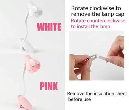 Petal Glow Mini Clip-On Book Light