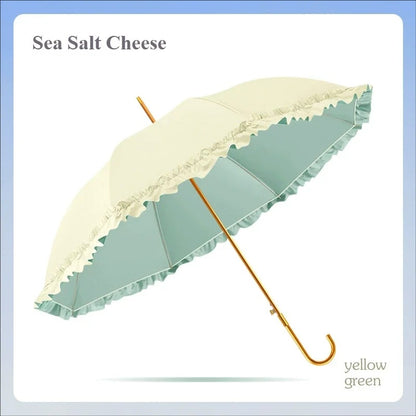 Sweet Frill Semi Automatic Umbrella | UV and Rain protection