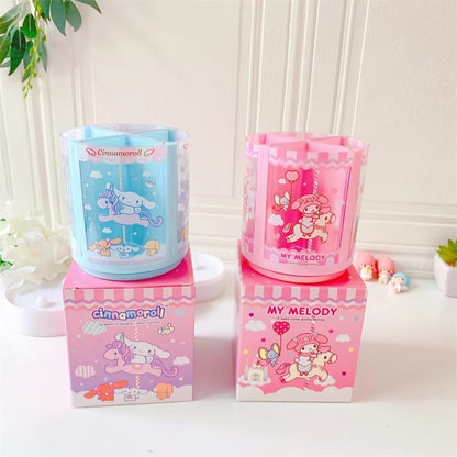 Kawaii Carousel Pastel Rotating Pen Holder