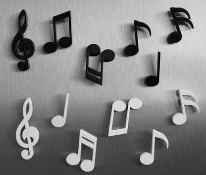 3D Musical Notes Refrigerator Magnet | Set of 6