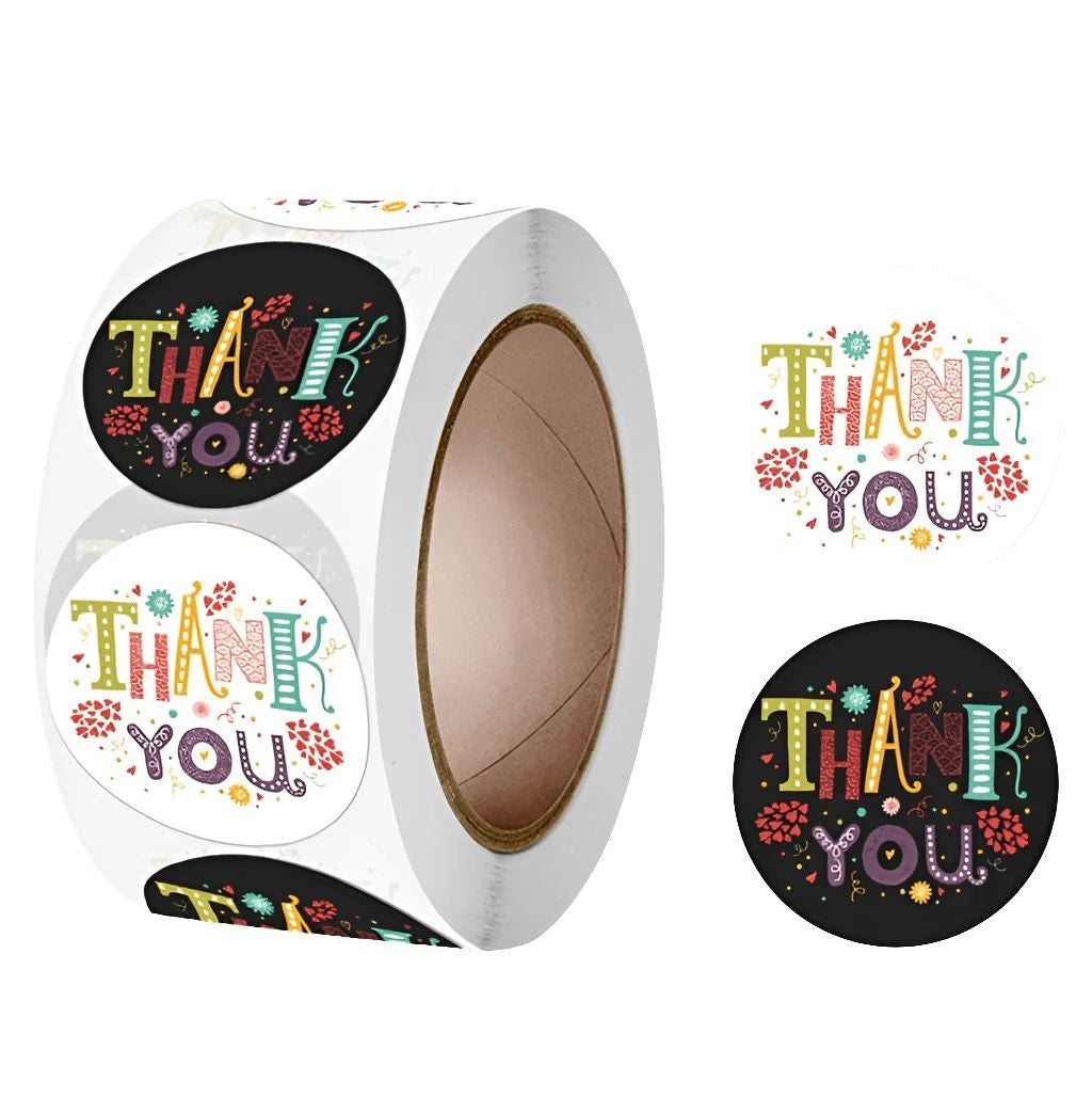 Thank you Stickers 1.5" Inch 500 stickers