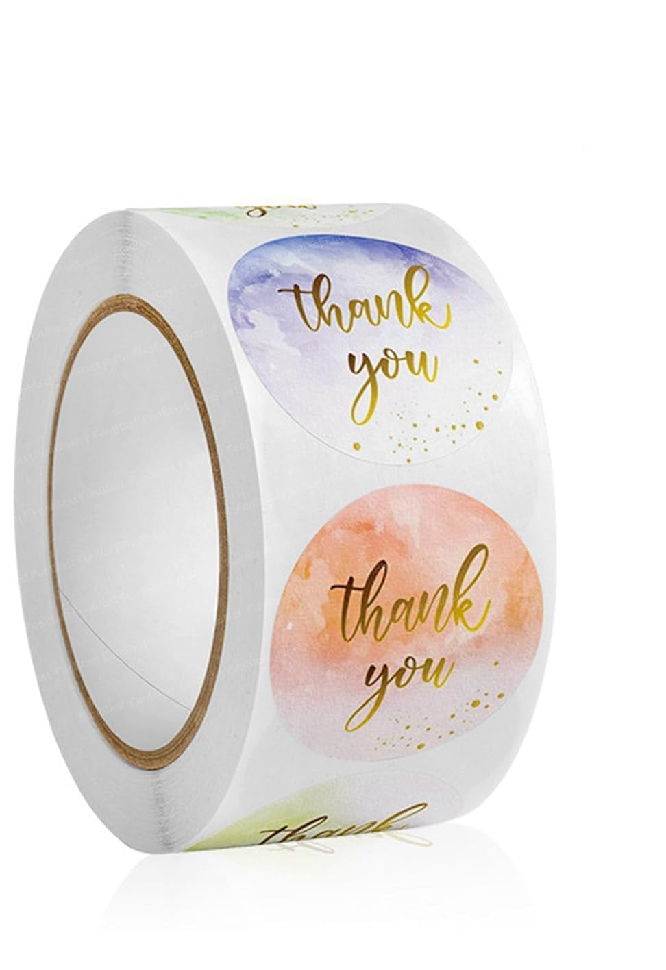 Gold foiled Thank you Stickers 1.5" Inch 500 stickers