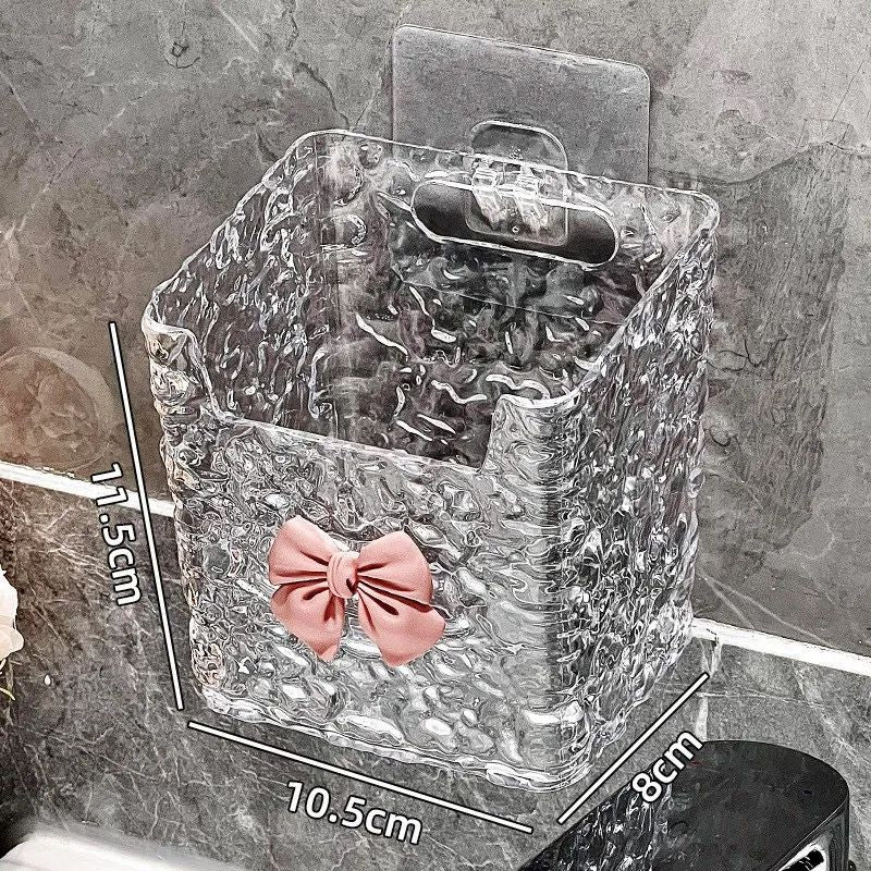 Prism Bow Self-Adhesive Wall-Mount Storage Organizer