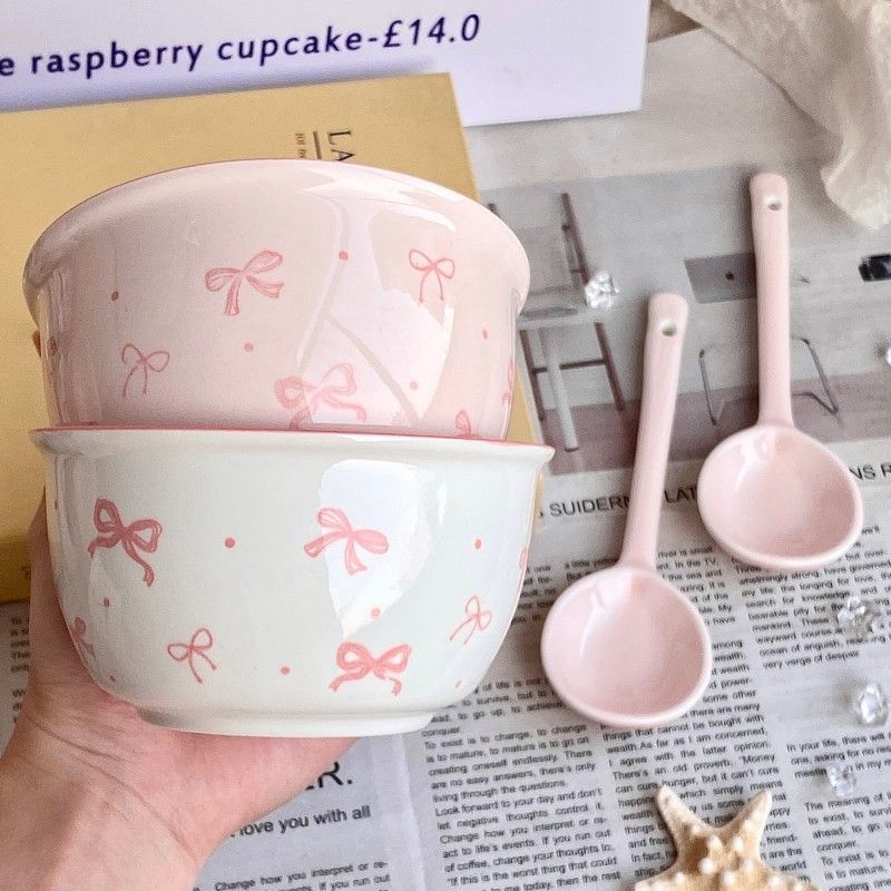 A Little Bowl of Love Set with spoons (4 pcs)