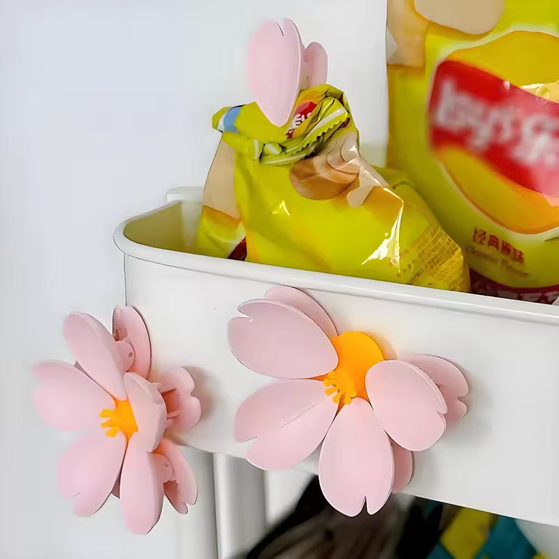 Sakura Bloom Fridge Magnet cum Snack Sealer