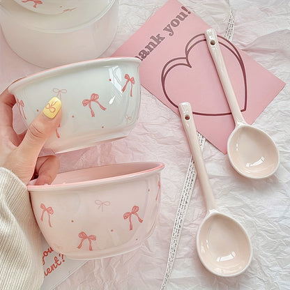 A Little Bowl of Love Set with spoons (4 pcs)