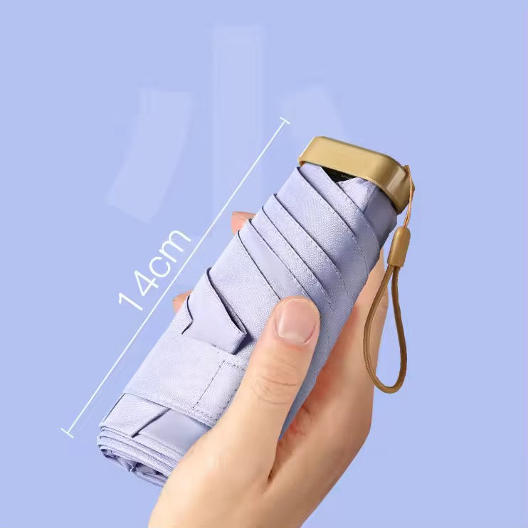 Subtle Shades Ultra compact pastel umbrella with case | For rains and sunny day | UV Protection