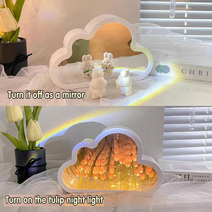 DIY cloud Tulip night light lamp