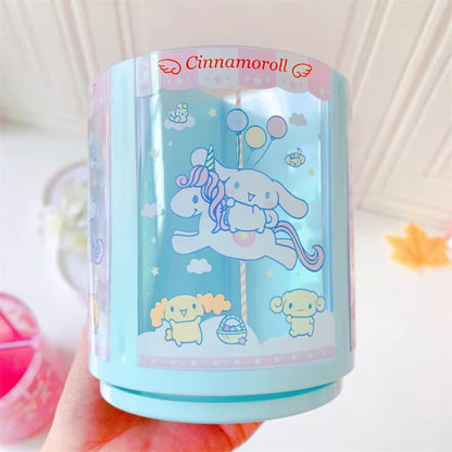 Kawaii Carousel Pastel Rotating Pen Holder