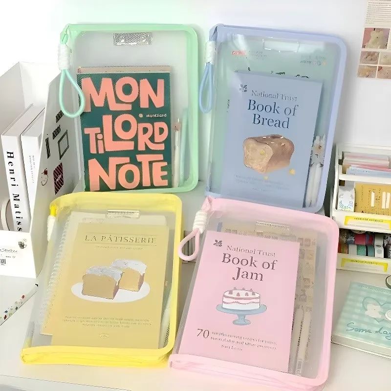 Pastel A4 Transparent File Folder | Available in 4 colors