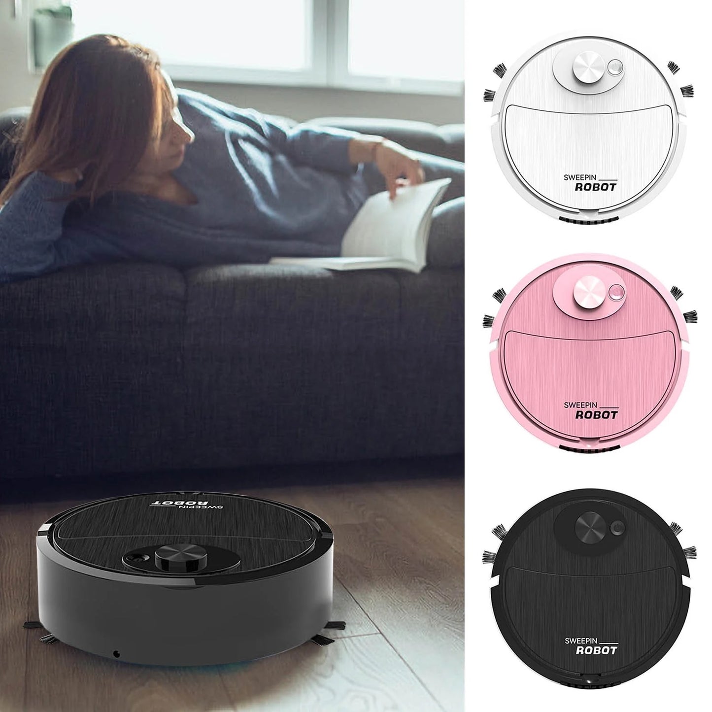 Clean Bot Sweeping Robot 3 in 1 Integrated Vacuum Cleaner