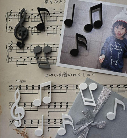 3D Musical Notes Refrigerator Magnet | Set of 6