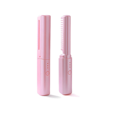 Cordless Portable Hair Straightener with Comb