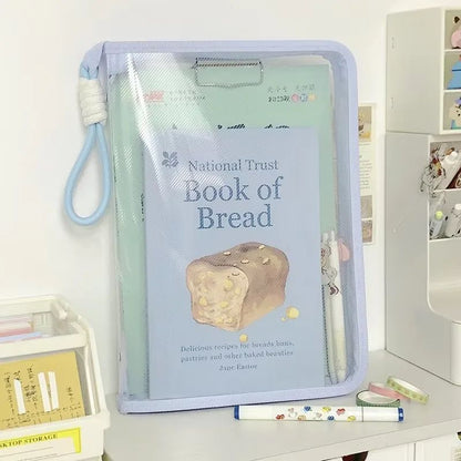 Pastel A4 Transparent File Folder | Available in 4 colors