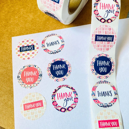 Thank you Stickers 1.5" Inch 500 stickers