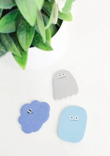 Cute & Expressive Cloud, Water drop & ghost Sticky notes - Water Drop