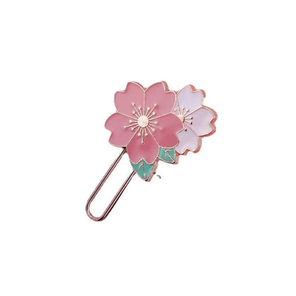 Metallic Cherry blossom Flower Bookmark | Available in 2 colors