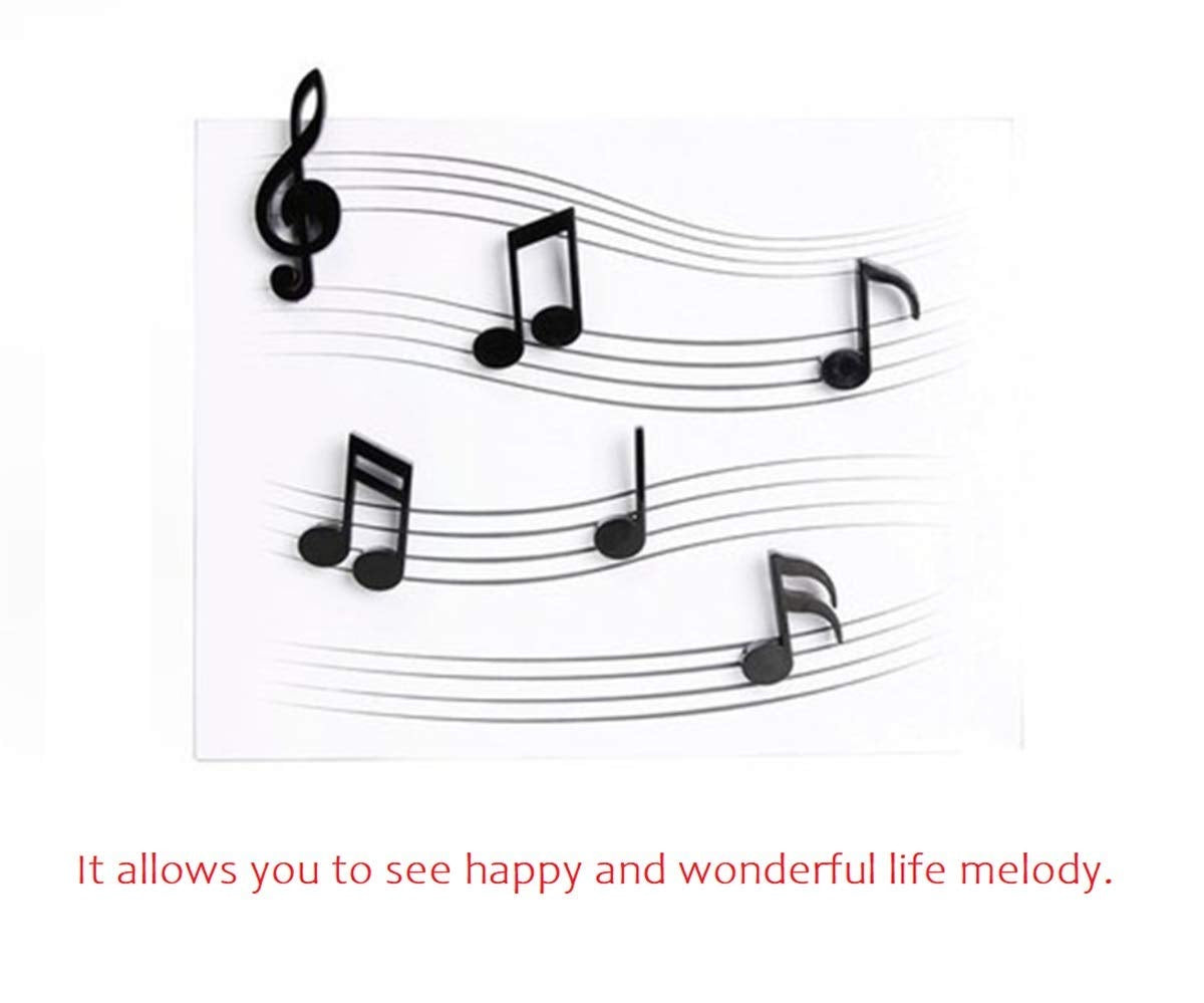 3D Musical Notes Refrigerator Magnet | Set of 6