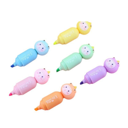 Cute Dino scribbles Highlighter set