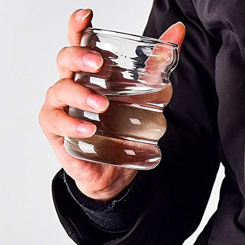Soft Bubble Minimal Glass Tumbler | 450 ML