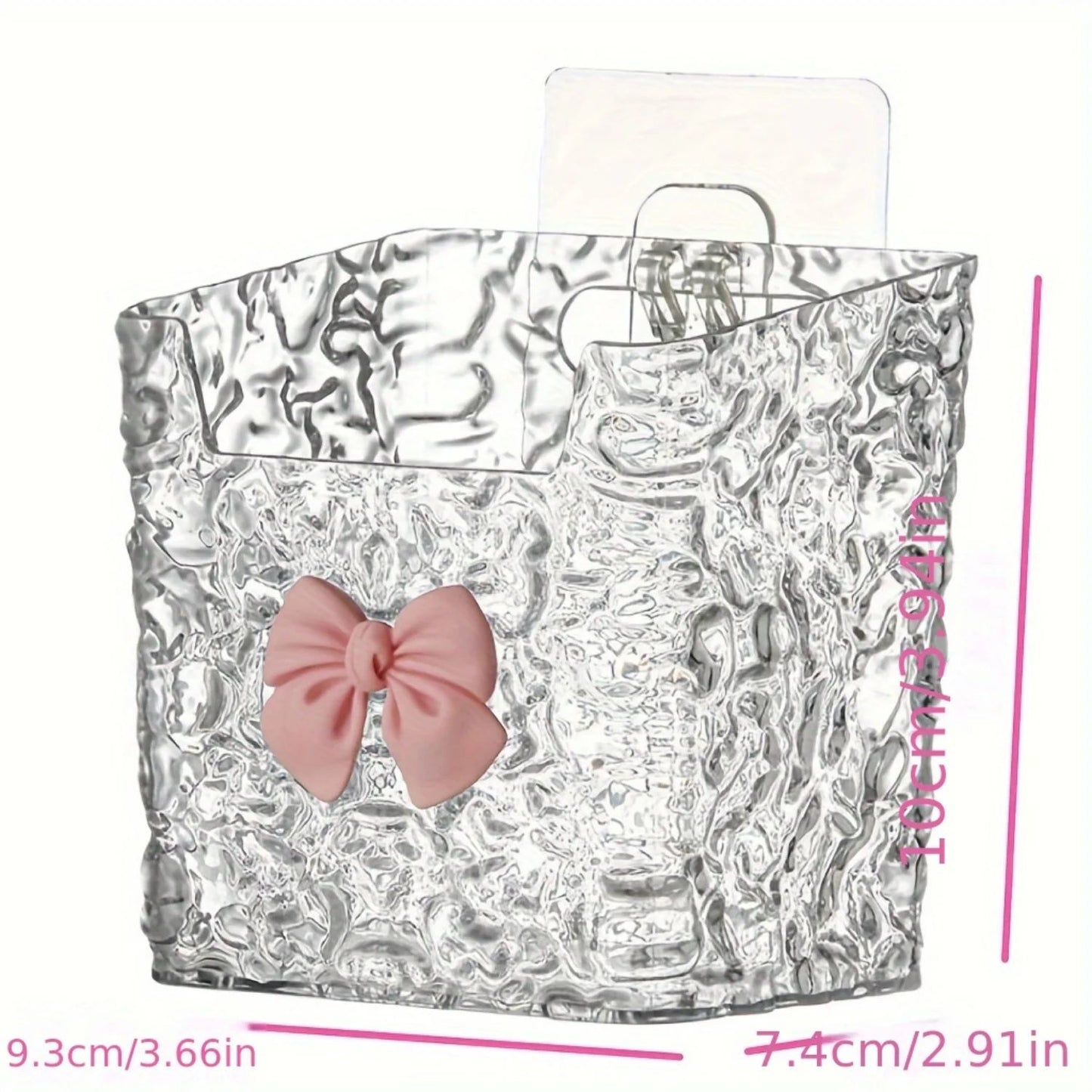 Prism Bow Self-Adhesive Wall-Mount Storage Organizer