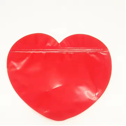 Cute Heart shaped clear pouches for jewellery/candies packaging | 3.3x2 inches