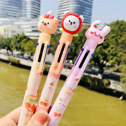 Cute Kawaii cherry bubbles 6 color pen