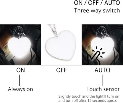 Heart Glow Touch-Sensor Rechargeable LED Handbag Light