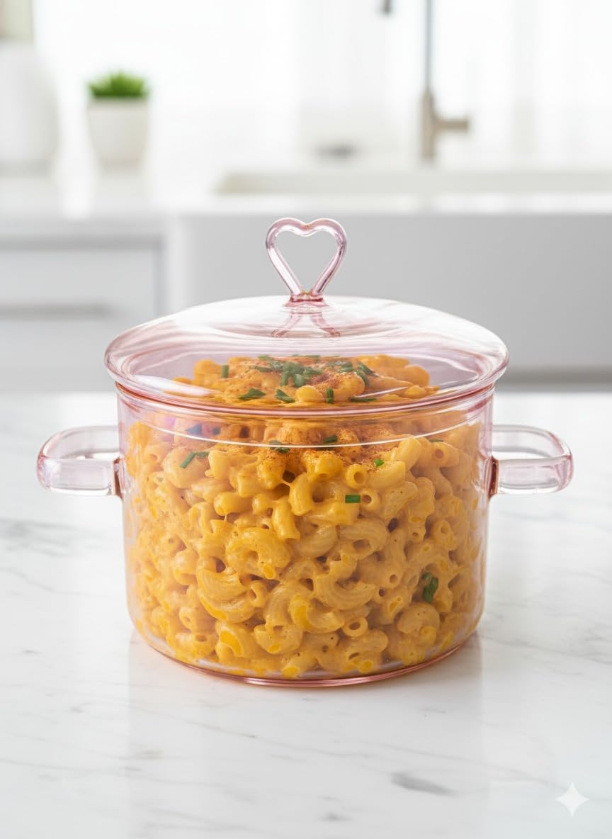 Love Simmer Borosilicate Glass Cooking Pot | 1.8 L