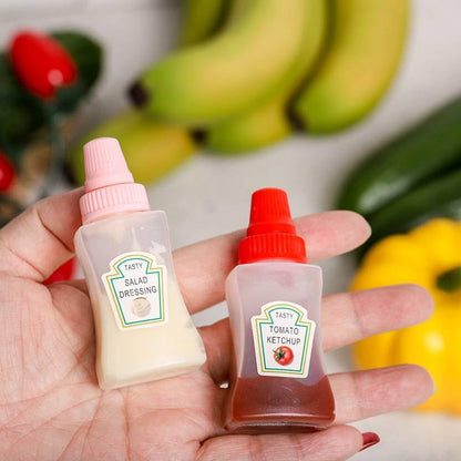 Mini Sauce Buddy bottles for tiffin & travel | set of 2 | leakproof