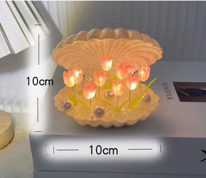 DIY Tulip Flower Shell Lamp | Small 10x10 cm