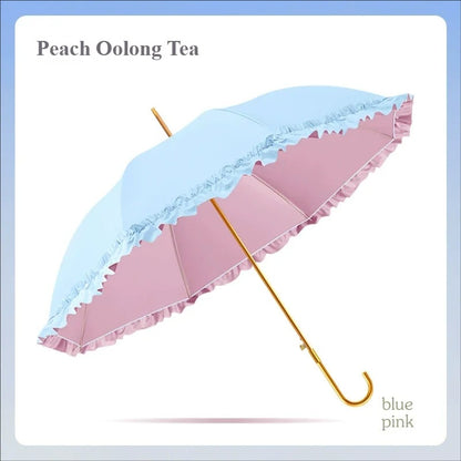 Sweet Frill Semi Automatic Umbrella | UV and Rain protection