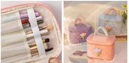 Cozy Tulip Korean Vanity Pouch