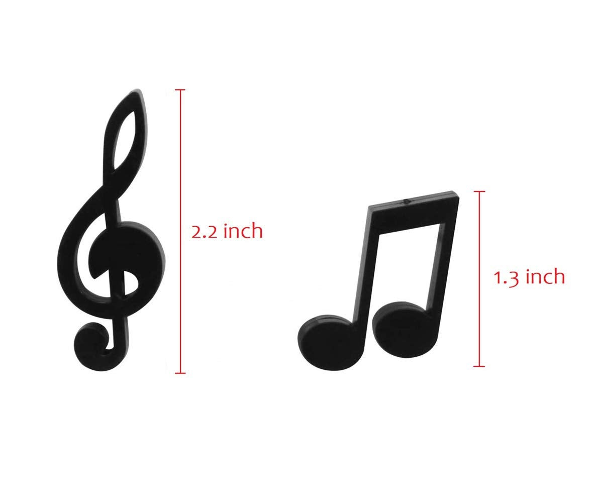 3D Musical Notes Refrigerator Magnet | Set of 6