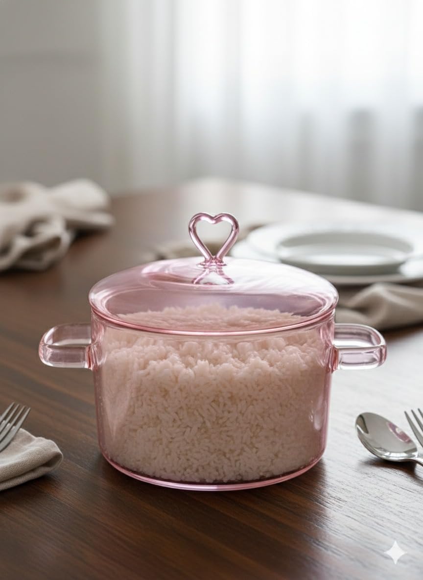 Love Simmer Borosilicate Glass Cooking Pot | 1.8 L