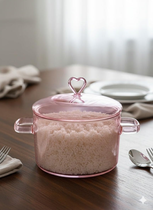 Love Simmer Borosilicate Glass Cooking Pot | 1.8 L