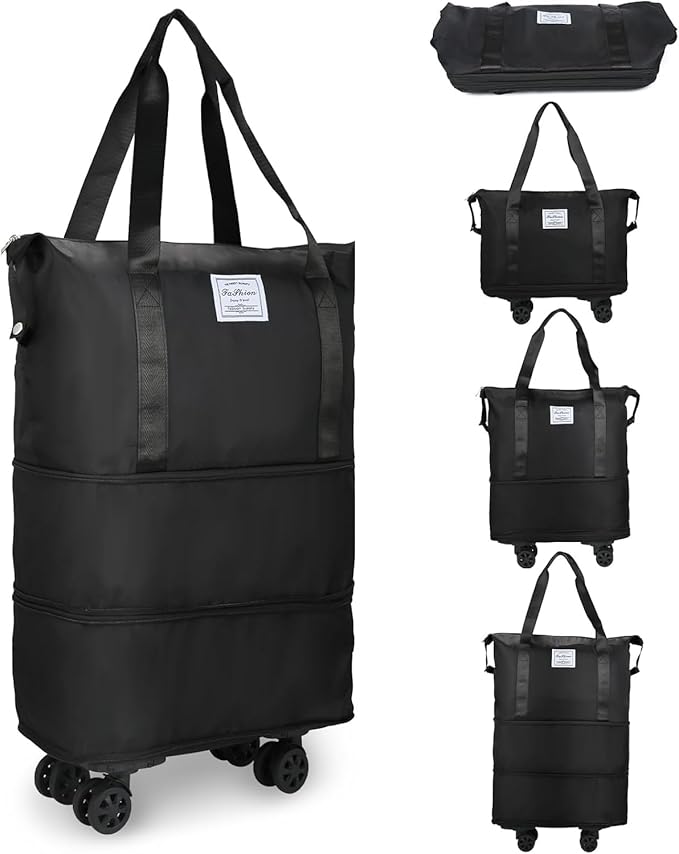 Subtle Large Capacity expandable Folding Travel Bag with wheels