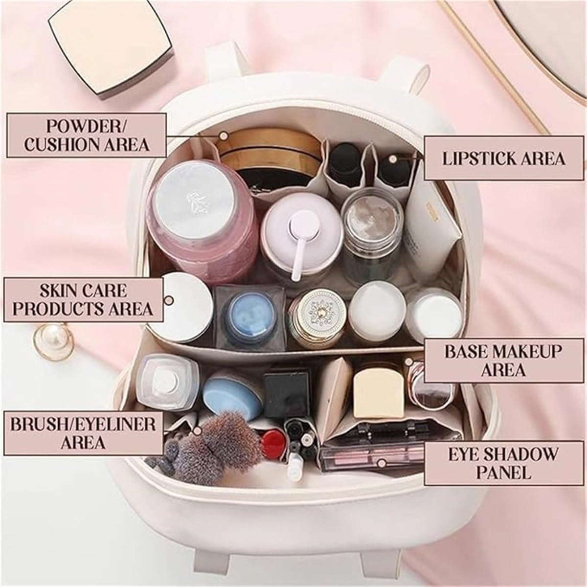 Chic Stash Portable Makeup/Toiletry Bag