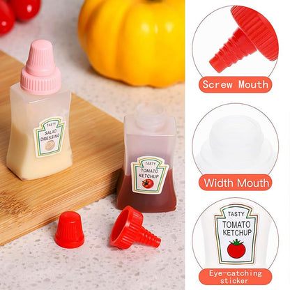 Mini Sauce Buddy bottles for tiffin & travel | set of 2 | leakproof