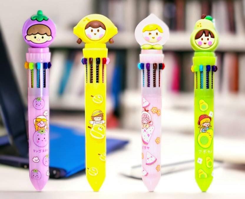 Bubble buddy 10 in 1 Colorful Ballpoint pen