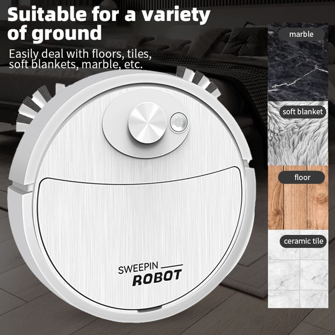 Clean Bot Sweeping Robot 3 in 1 Integrated Vacuum Cleaner