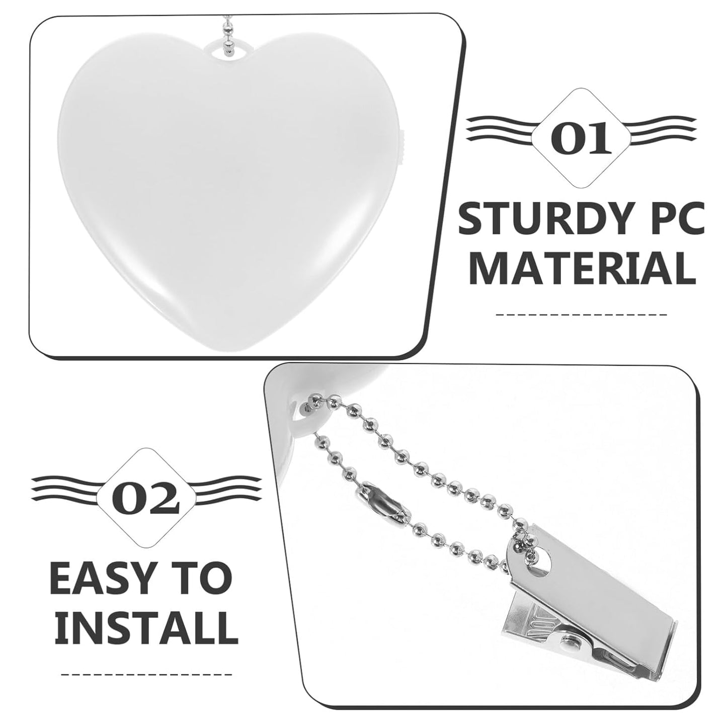 Heart Glow Touch-Sensor Rechargeable LED Handbag Light