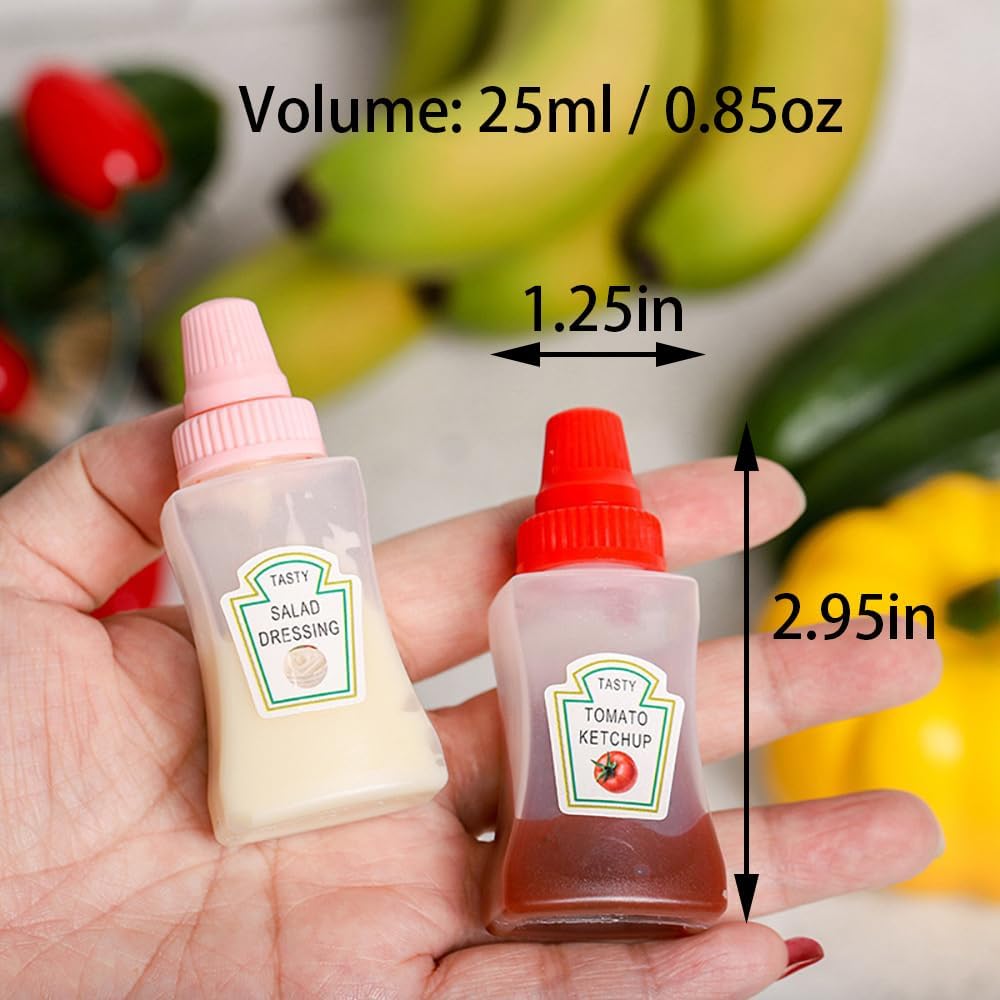 Mini Sauce Buddy bottles for tiffin & travel | set of 2 | leakproof