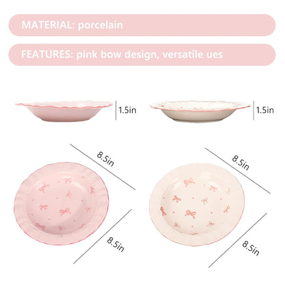 Pretty Little Bows Porcelain Plates 🎀
