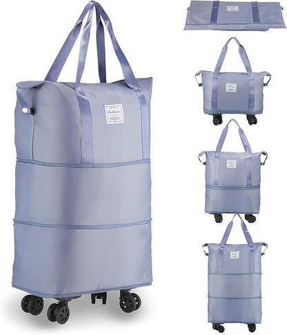 Subtle Large Capacity expandable Folding Travel Bag with wheels