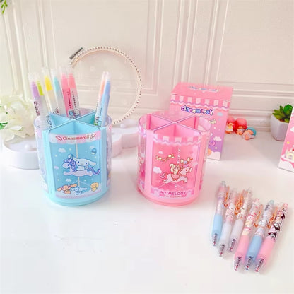 Kawaii Carousel Pastel Rotating Pen Holder