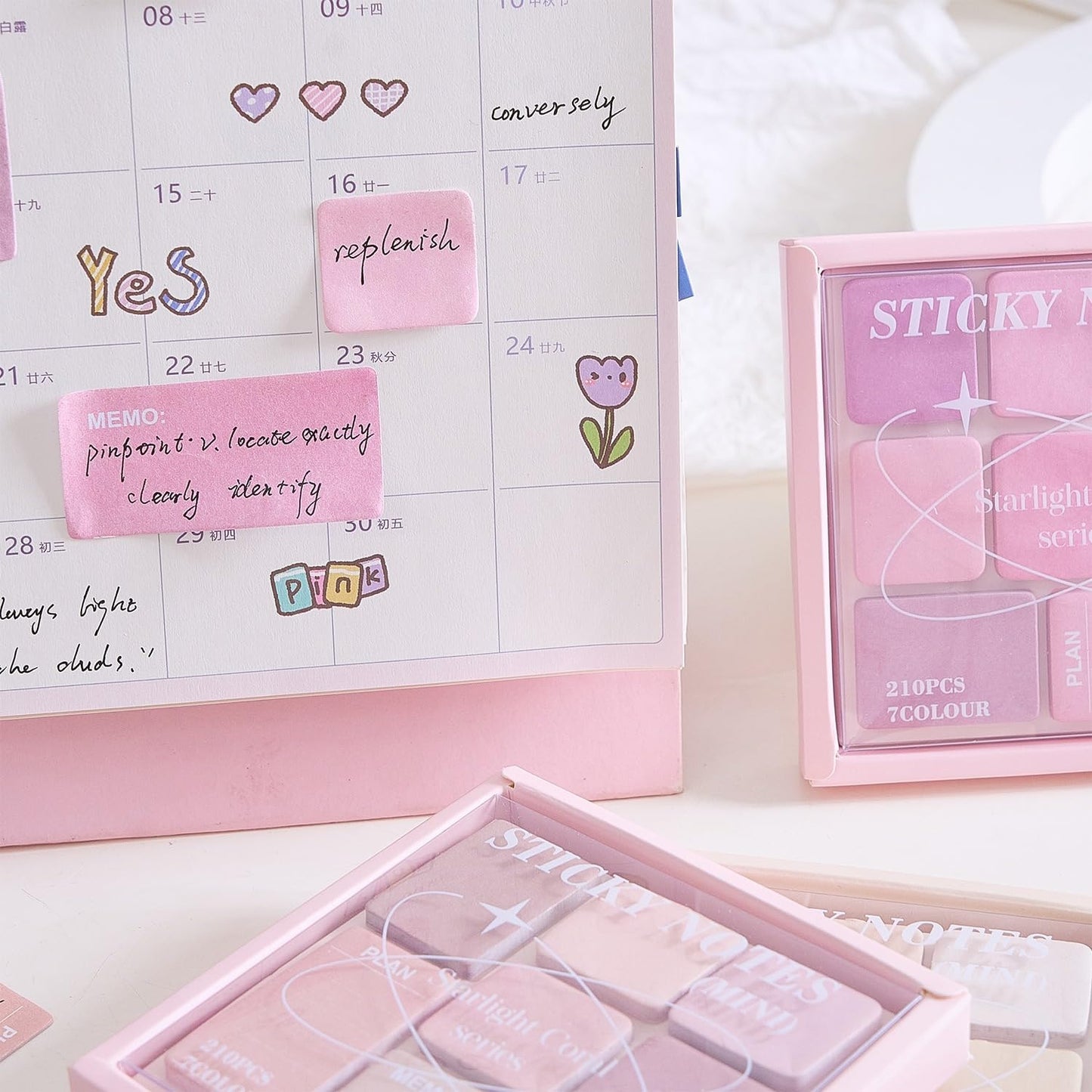 Mini Pastel Sticky Notes set