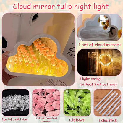 DIY cloud Tulip night light lamp