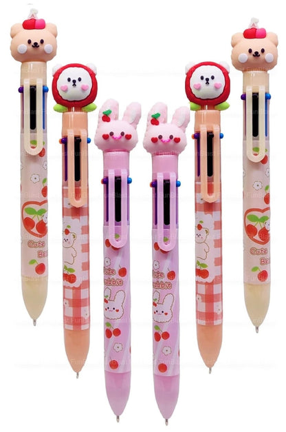 Cute Kawaii cherry bubbles 6 color pen