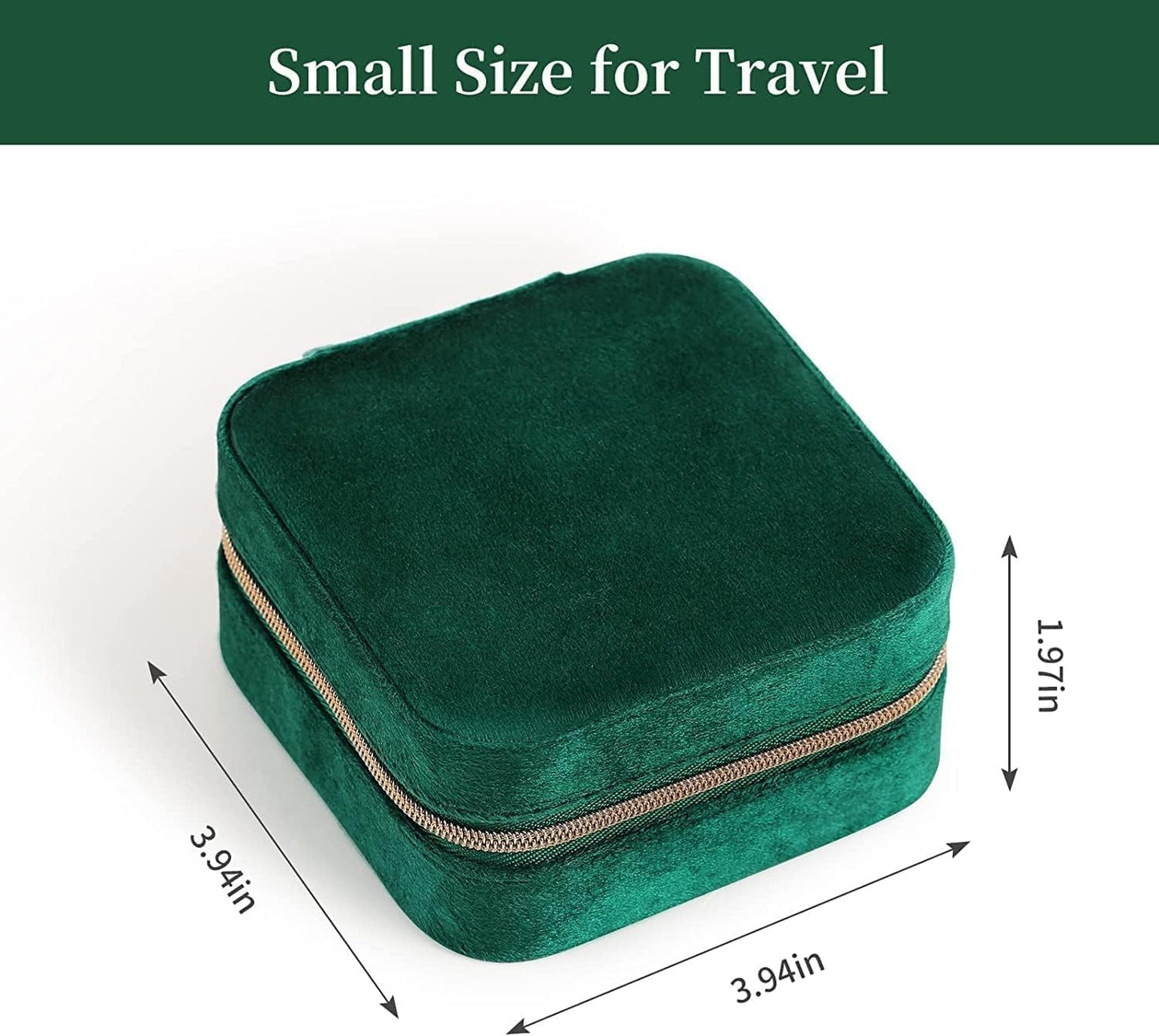 Regal Mini Velvet Travel Jewellery Storage Case